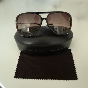 Michael Kors Brown Aviator Sunglasses